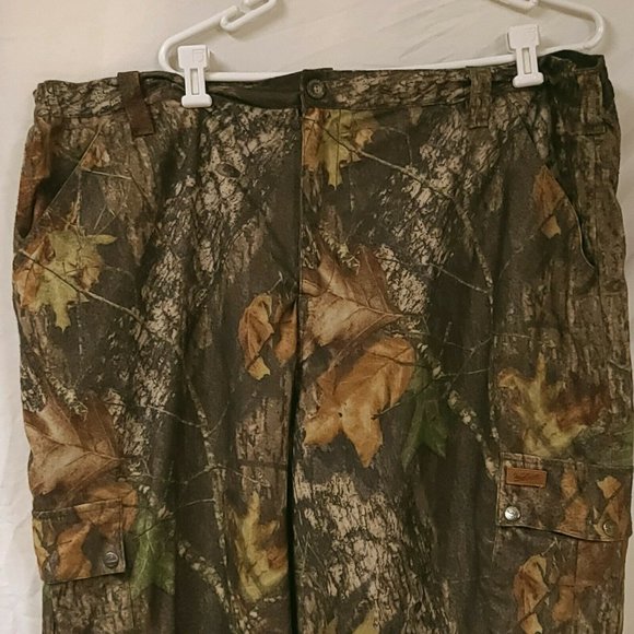 WOOLRICH Mossy Oak Break Up Camo Hunting Soft Texture Pants Nylon Lining Sz 2XL - Picture 2 of 12